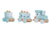 Baby Spielzeug - Small Foot - Wooden Train Blue - 12695