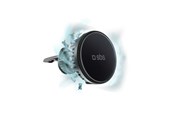 Handys - Adapter und Ladegeräte - SBS Smartphone holder with inductive charger  TESUPFANWIR15W 15W for air vent with cooling - black - TESUPFANWIR15W