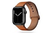 Smartwatch - Accessories - Tech-Protect LeatherFit Strap for Apple Watch 4 / 5 / 6 / 7 / 8 / 9 / SE / Ultra 1 / 2 (42/44/45/49 mm) - Brown - 0795787713716