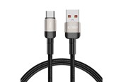 USB Kabel - Tech-Protect UltraBoost Evo Cable USB-C / USB-A 100W 5A 1m - Titanium - 5906203690749