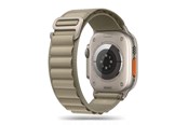Smartwatch - Accessories - Tech-Protect Nylon Pro Strap for Apple Watch 4 / 5 / 6 / 7 / 8 / 9 / SE / Ultra 1 / 2 (42/44/45/49 mm) - Titanium Olive - 5906302301539