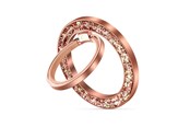 Handys - Anderes Zubehör - Tech-Protect MMR200 magnetic handle / ring with MagSafe - pink with crystals - 5906302308774
