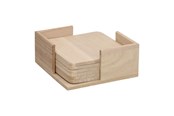 Holzspielzeug - Playwood Wooden Holder with 6 Coasters - SL094A