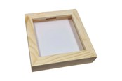 Holzspielzeug - Playwood Wooden Money Box Plexiglass with White Back Medium - SL228E