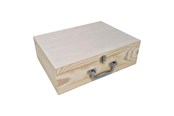 Kinderzimmer - Playwood Pine Suitcase A4 Size with Metal Handle - SL048C