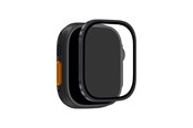 Smartwatch - Accessories - Puro Tempered Glass with Titanium Bezel for Apple Watch Ultra / Ultra 2 / Ultra 3M - Black - PUSDGFSAW49BLK