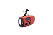 DAB, Netzwerk und Radiowecker - DENVER SCR-2007 - Emergency Radio - Solar - Dynamo - 2000 mAh Powerbank - FM - FM - Mono - Rot - SCR-2007