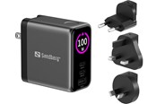 Netzteile für Laptops - Sandberg Travel Charger PD100W Display - 441-71