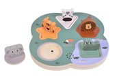 Puzzle - Small Foot - Wooden 3D Animal Sounds Puzzle Safari Holz - 12756