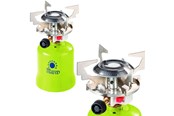 Camping & Outdoor - Meva Stove for Punctured Gas Cartridges FOCUS piezo Igniter 1.4kW - 8022684000123