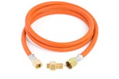 Grill und Zubehör - Meva Connection reduction to tourist gas cylinder G 3/8" L - 7/16" hose 1.5m - 8590584475414