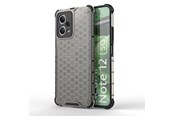 Handys - Cover & Cases - Hurtel Honeycomb Case for Xiaomi Redmi Note 12 5G / Poco X5 5G Armored Hybrid Cover Black - 9145576277690