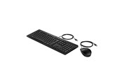 Tastaturen - HP 225 - Tastatur & Maus Set - 100% - Deutsch - Schwarz - AX2Y7AA#ABD