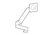 Monitorhalterung - Ergotron LX Pro mounting kit - Constant Force Technology - for flat panel - expansion kit - Schwarz - 98-734-292