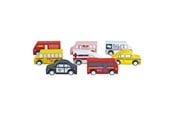 Holzspielzeug - Colorations - Wooden Toy Trucks - 10-piece - TRUCKS