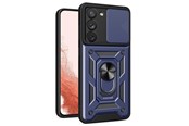 Handys - Cover & Cases - Hurtel Hybrid Armor Camshield Case for Samsung Galaxy S23+ Armored Case with Camera Cover Blue - 9145576272787