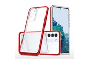Handys - Cover & Cases - Hurtel Clear 3in1 Case for Samsung Galaxy S23+ Silicone Cover with Frame Red - 9145576272688