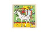 Puzzle - Astrid Lindgren Pippi - Framed Wooden Puzzle - Horse Holz - 8633