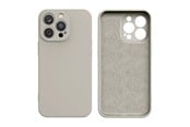 Handys - Cover & Cases - Hurtel Silicone Case for Samsung Galaxy A14 5G / Galaxy A14 Silicone Cover Beige - 9145576273081