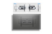 Wandhalterungen, AV-Halterungen & AV-Möbel - StarTech.com Startech mounting kit - articulating - for flat panel - low profile - TAA Compliant - Max 85 kg - recommended for 100" - 100AP1-TV-WALL-MOUNT