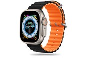 Smartwatch - Accessories - Tech-Protect IconBand Pro Strap for Apple Watch 4 / 5 / 6 / 7 / 8 / 9 / SE / Ultra 1 / 2 (42 / 44 / 45 / 49 mm) - Orange and Black - 5906302310265