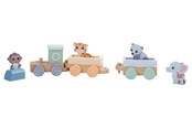 Holzspielzeug - Jouéco The Wildies Family Trainset with animals - 263-80088
