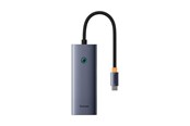 USB-Hubs - Baseus UltraJoy Series 5in1 Hub USB-C to 1x HDMI4K@30Hz+ 4 x USB-A 3.0 - gray USB-Hubs - B00052801811-05
