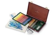 Utensilien zum Schreiben und Zeichnen - Faber-Castell Albrecht Durer Watercolor Pencils Wood Case of 48 Accessories - 117506