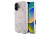 Handys - Cover & Cases - GUESS 4G Circle Classic Logo MagSafe iPhone 16 Case - Pink - 3666339426774
