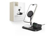 Handys - Adapter und Ladegeräte - Tech-Protect QI15W-A22 Inductive MagSafe Charger with 3in1 MagSafe Stand for Smartphone / Apple Watch / AirPods - Black - 9490713930960