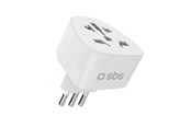 Andere Kabel - SBS IT Travel Adapter - Universal - White - TEADAPTITWORLD