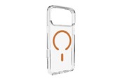 Handys - Cover & Cases - Puro Lite Mag TPU+PC Case Compatible with MagSafe for iPhone 17 Pro Max - Transparent with Orange Ring - PUIPC17P69LITEMORA
