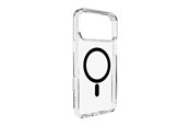 Handys - Cover & Cases - Puro Lite Mag TPU+PC Case Compatible with MagSafe for iPhone 17 Pro - Transparent with Black Ring - PUIPC17P63LITEMBLK