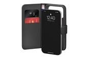 Handys - Cover & Cases - Puro Wallet Stand Case for iPhone 17 Pro Made of Eco-Leather with a Flap Wallet and Stand Function - Black - PUIPC17P63BOOKC8BLK