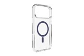 Handys - Cover & Cases - Puro Lite Mag TPU+PC Case Compatible with MagSafe for iPhone 17 Pro - Transparent with Blue Ring - PUIPC17P63LITEMDKBL