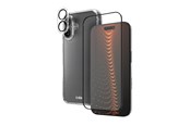 Handys - Cover & Cases - SBS set with D3O technology for iPhone 16 - case + glass screen and camera protector - transparent - TEKITD3OIP1661
