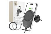 Handys - Adapter und Ladegeräte - Tech-Protect MM15W-V1 Car Phone Holder with MagSafe 15W Inductive Charger for Air Vent - Black - 9490713934562