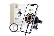 Handys - Adapter und Ladegeräte - Tech-Protect MM15W-V5 Car Phone Holder with MagSafe 15W Inductive Charger for Air Vent - Black - 9490713934739