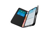 Handys - Cover & Cases - Puro Wallet Stand case for iPhone 17 made of faux-leather with a flap wallet and stand function - black - PUIPC1763BOOKC8BLK