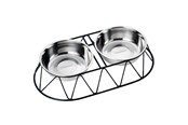 Hunde - Dogman Menja Futterbar Black 2x700 ml - 369814