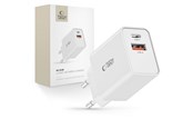 Handys - Adapter und Ladegeräte - Tech-Protect NC30W Mains Charger USB-C PD 30W / USB-A QC 3.0 - White - 9490713935194