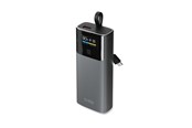 Powerbank (Akku) - SBS 10000mAh PD 20W Powerbank with LCD Display and Built-in USB-C Cable - Gray Powerbank (Akku) - schwarz - 10000 mAh - TTBB10000LCDPD20