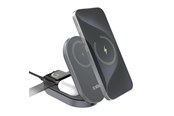 Handys - Adapter und Ladegeräte - SBS 3-in-1 Foldable Wireless Charging Station QI2 MFI - Made for iPhone - Black - TEWIRMAGFOLD31QI2MFI
