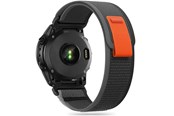 Smartwatch - Accessories - Tech-Protect Nylon Strap for Garmin Fenix 3 / 5X / 3HR / 5X Plus / 6X / 6X Pro / 7X - Black & Orange - 9319456606805