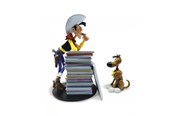 Merchandise - Plastoy - Lucky Luke & Rantanplan Figurine (Pile of Albums) - Figur - 3521320003917