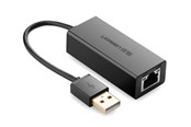 Netzwerkadapter (Netzkarte, Druckserver, u.s.w.) - UGREEN external network card RJ45 - USB 2.0 100 Mbps Ethernet black (CR110 20254) - 6957303822546