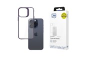 Handys - Cover & Cases - 3mk Satin Armor Case+ Purple for Apple iPhone 15 Pro Max - Transparent - 5903108592819