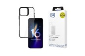 Handys - Cover & Cases - 3mk Satin Armor Case+ for iPhone 16 Pro Max - Transparent with Black Frame - 5903108586566