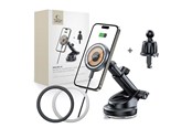 Handys - Adapter und Ladegeräte - Tech-Protect MM15W MagSafe Car Mount with 15W Induction Charger for Air Vent and Dashboard - Black - 5906302313228
