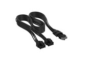Stromkabel (Intern) - Corsair Elite Premium Individually Sleeved 2x 8-Pin to PCIe 12V-2x6 600W (Type 4) - Schwarz - CP-8920423